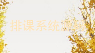 排课系统源码