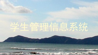 学生管理信息系统