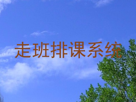 走班排课系统