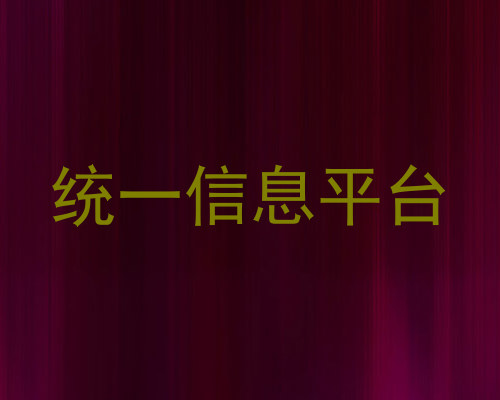 统一信息平台
