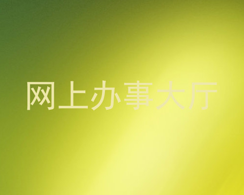 网上办事大厅