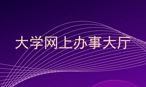 大学网上办事大厅