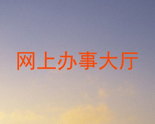 网上办事大厅