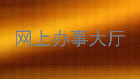 网上办事大厅
