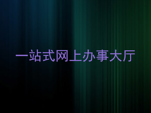 一站式网上办事大厅