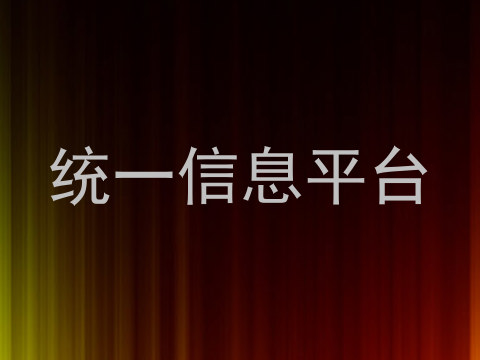 统一信息平台