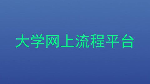 大学网上流程平台
