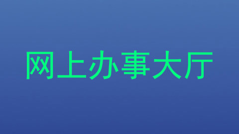 网上办事大厅