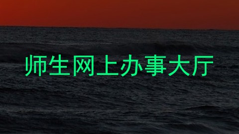 师生网上办事大厅