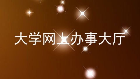 大学网上办事大厅