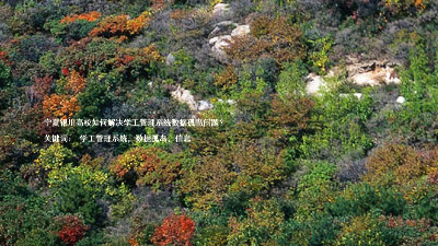 宁夏银川高校如何解决学工管理系统数据孤岛问题?
关键词: 学工管理系统,数据孤岛,信息