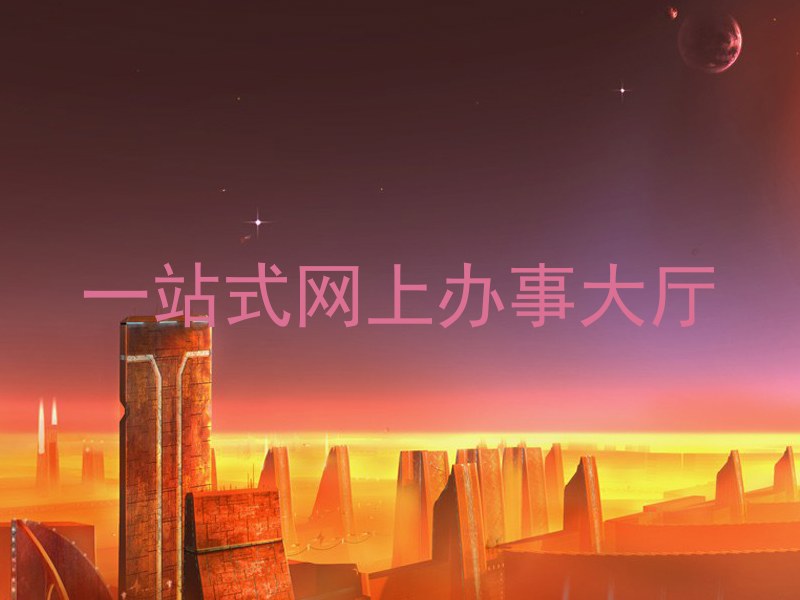 一站式网上办事大厅