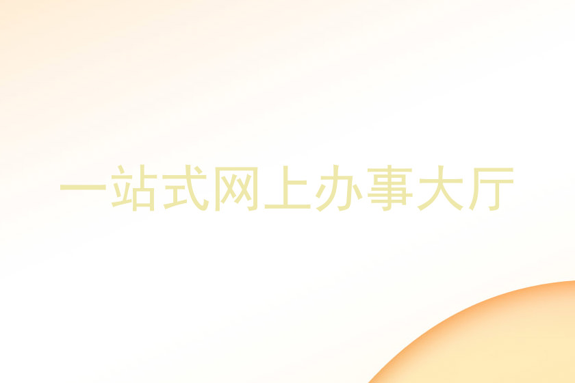 一站式网上办事大厅