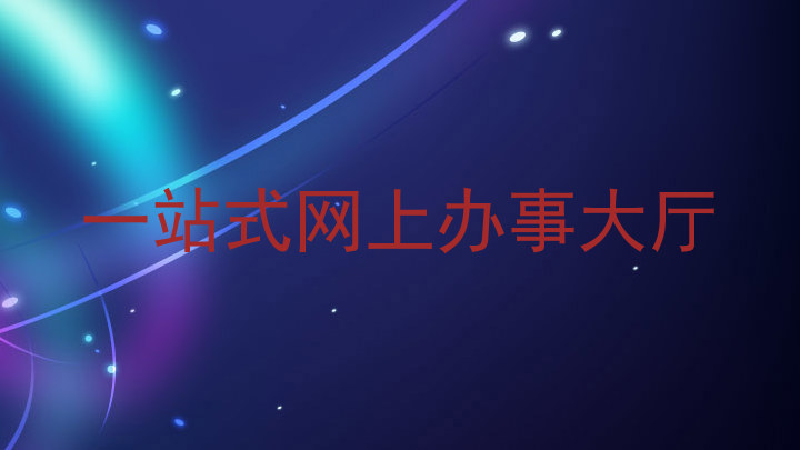 一站式网上办事大厅