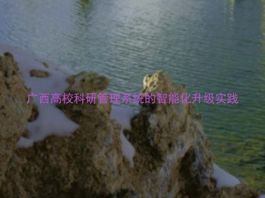 广西高校科研管理系统的智能化升级实践