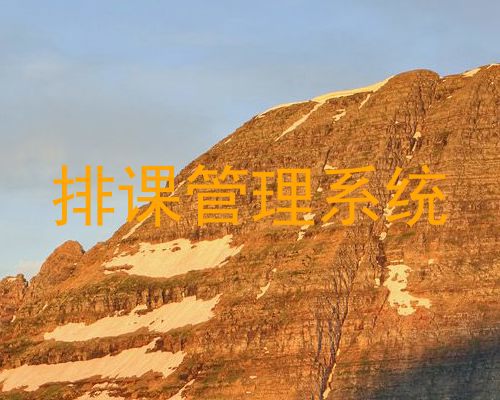 排课管理系统
