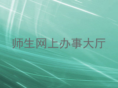 师生网上办事大厅