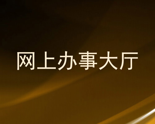 网上办事大厅