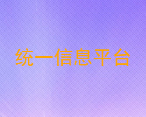 统一信息平台