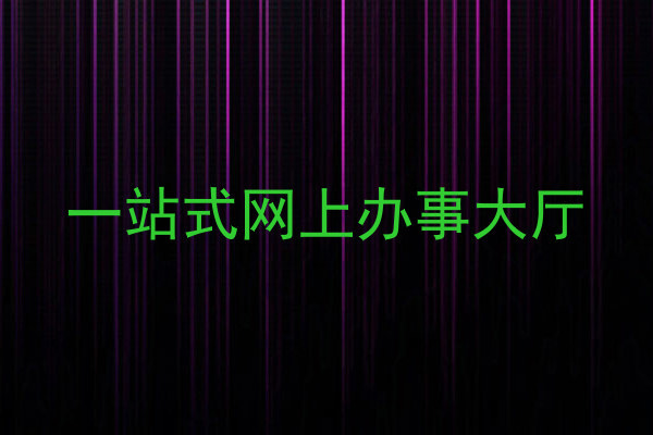 一站式网上办事大厅