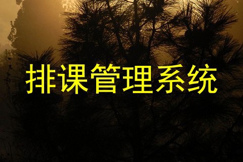 排课管理系统