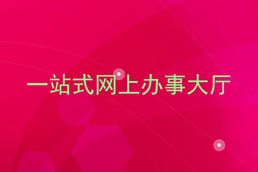 一站式网上办事大厅