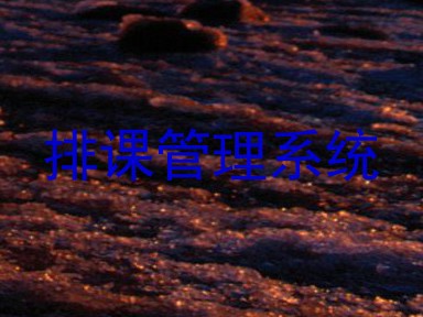 排课管理系统