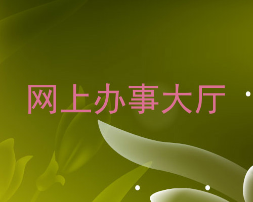 网上办事大厅