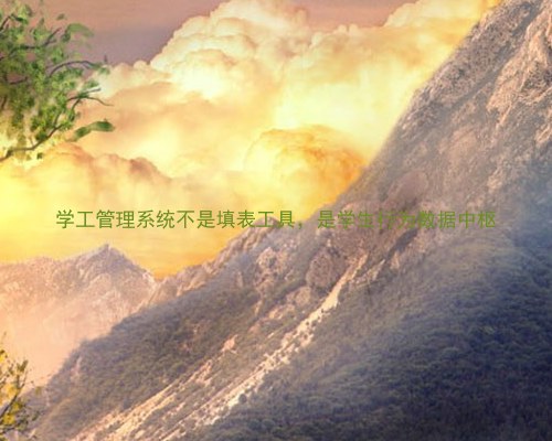 学工管理系统不是填表工具,是学生行为数据中枢