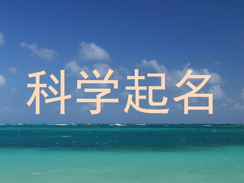 科学起名字