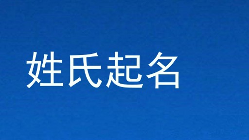 姓氏起名