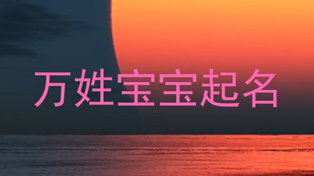 万姓宝宝起名