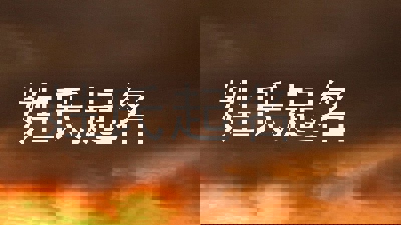 姓氏起名