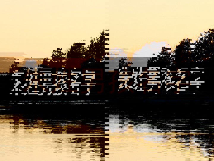 朱姓男孩名字
