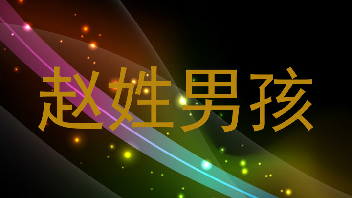 赵姓男孩