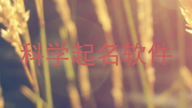 科学起名软件