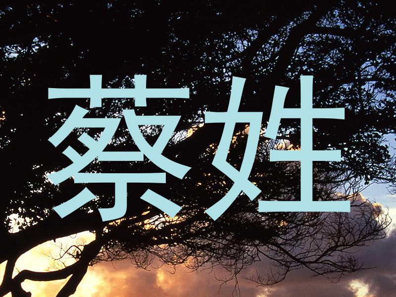 蔡姓