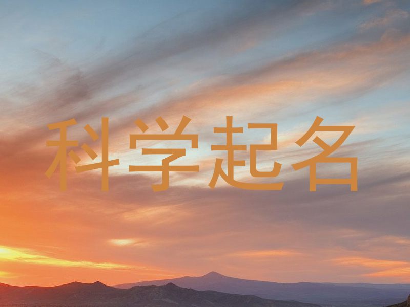 科学起名