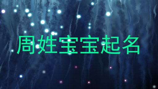 周姓宝宝起名