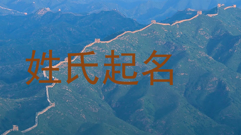 姓氏起名