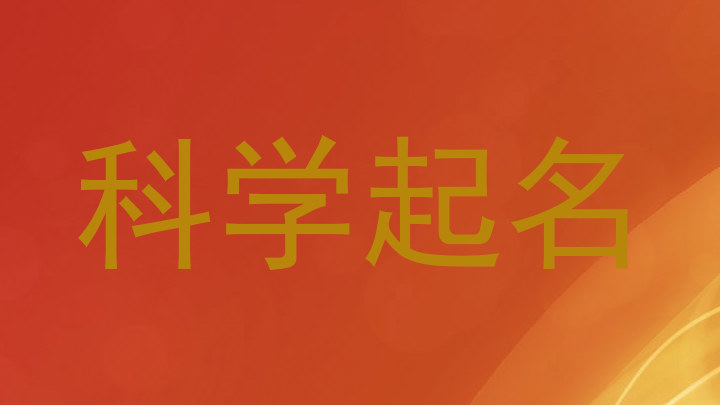 科学起名