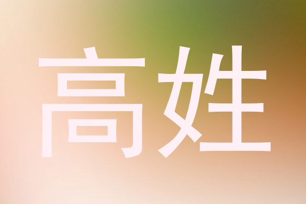 高姓
