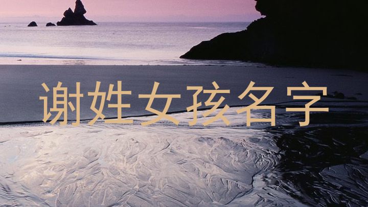 谢姓女孩名字