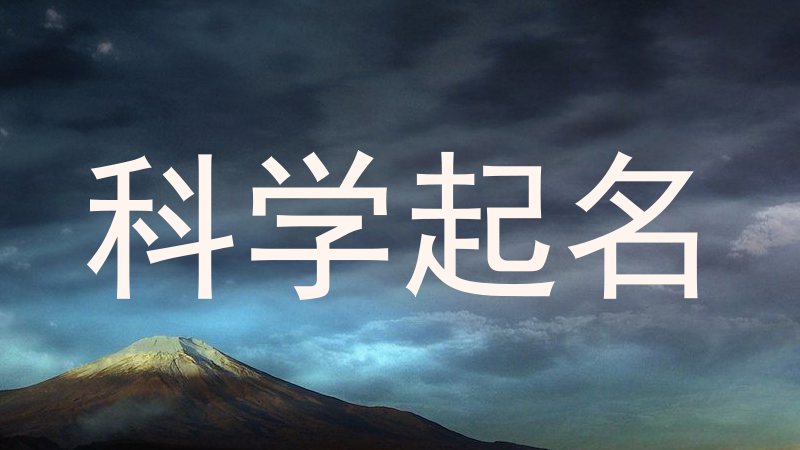 科学起名