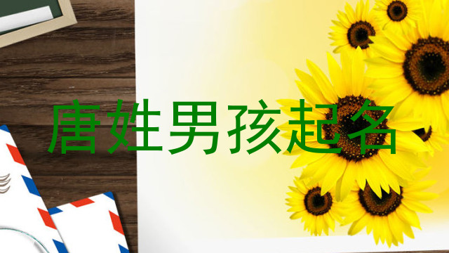 唐姓男孩起名