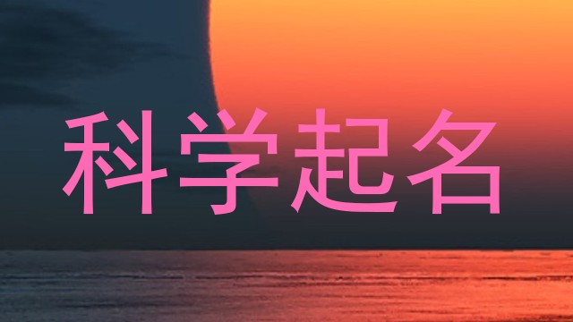 科学起名