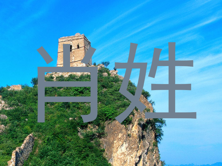 肖姓