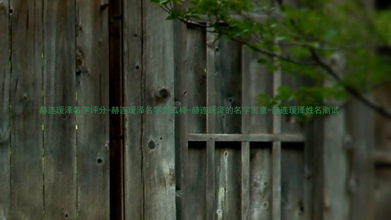 赫连瑗泽名字评分-赫连瑗泽名字怎么样-赫连瑗泽的名字寓意-赫连瑗泽姓名测试