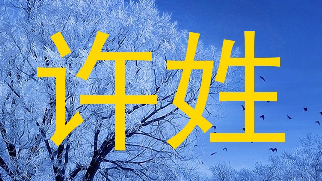 许姓