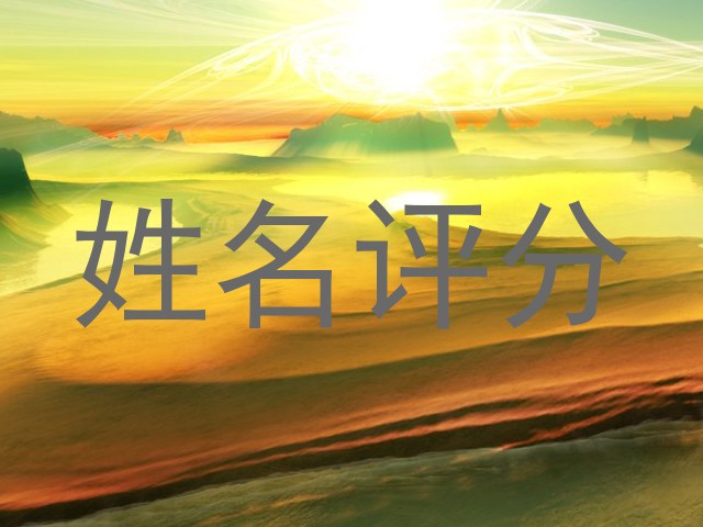 姓名评分